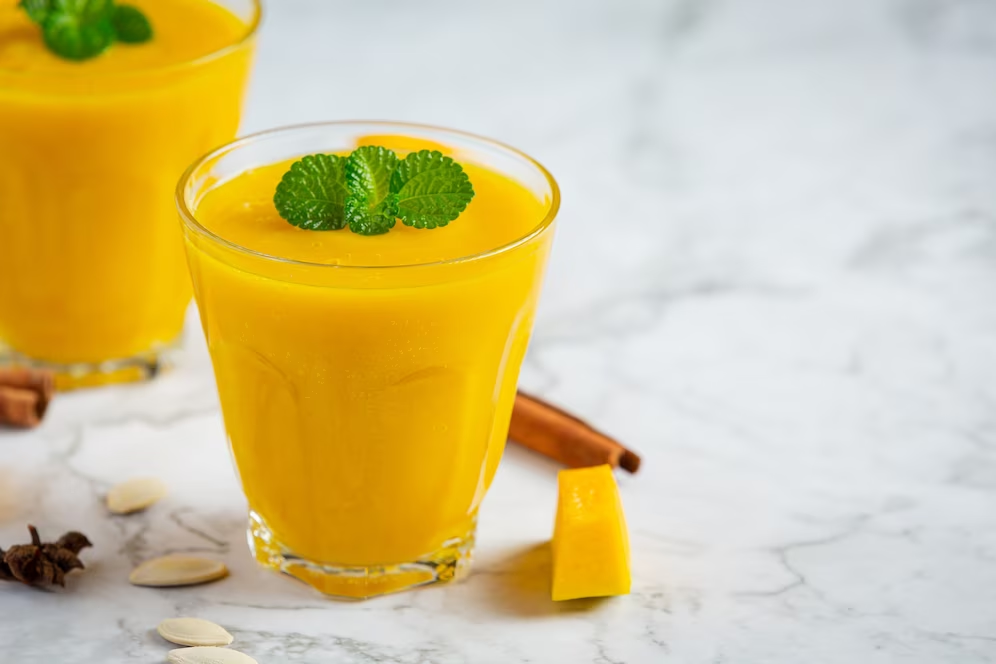 Mango and ginger drink